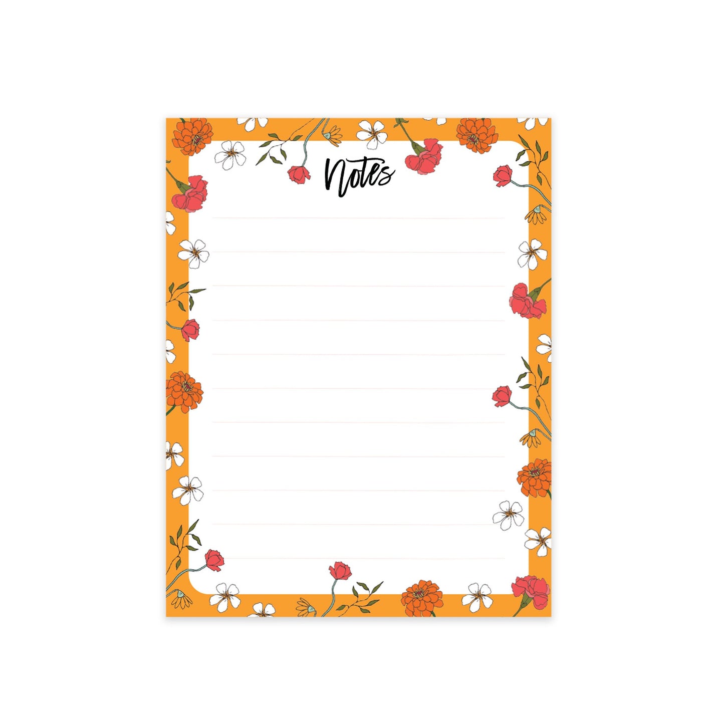 Warm Florals Notepad