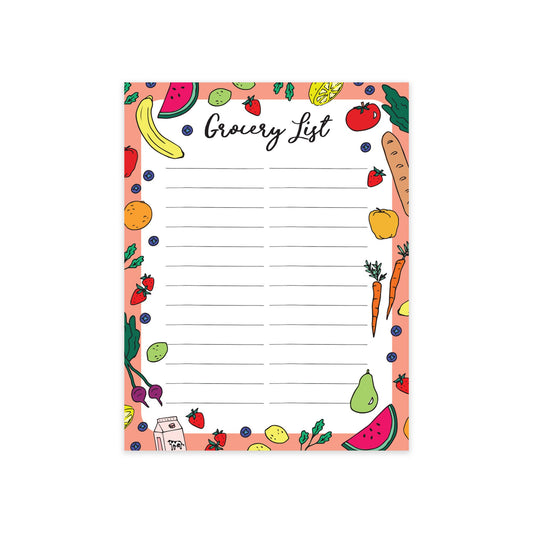 Grocery Illustrated Notepad