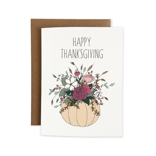 Happy Thanksgiving Pumpkin Florals