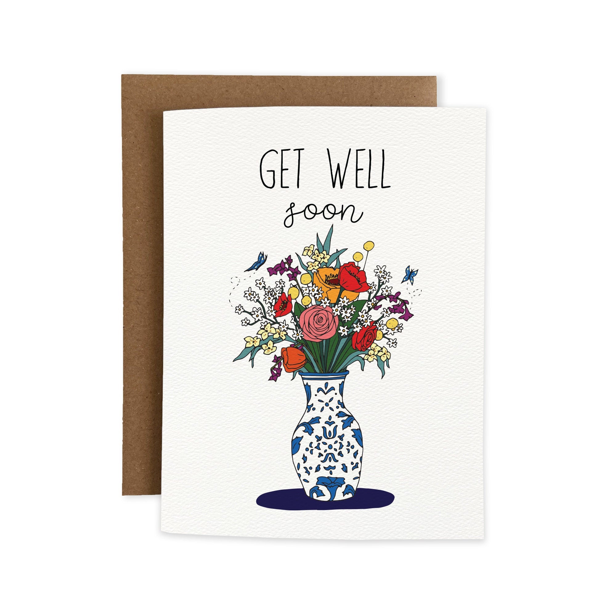 Get Well Soon Flower Bouquet – Joli Pop Paper Co.