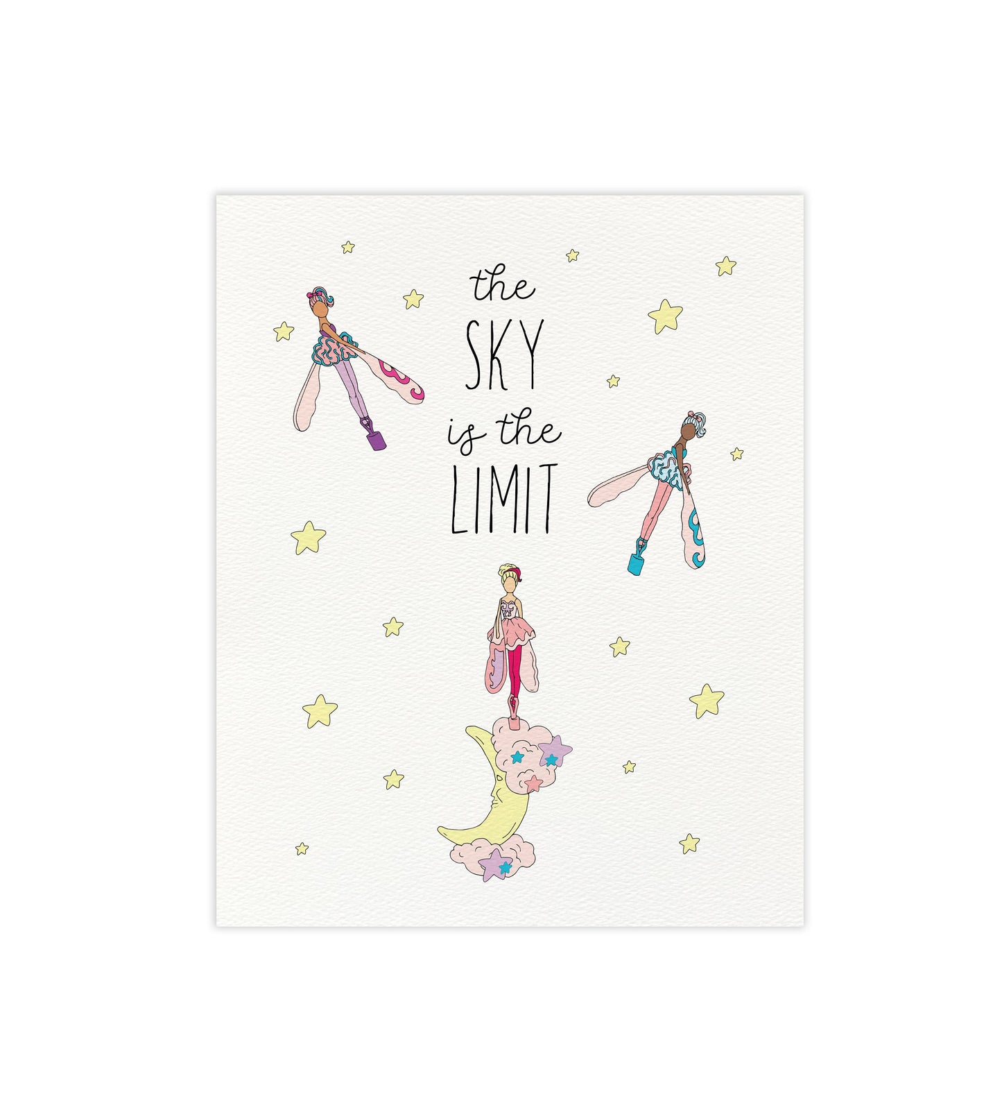 The Sky is the Limit Dancing in the Sky Toy 8"x10" Art Print