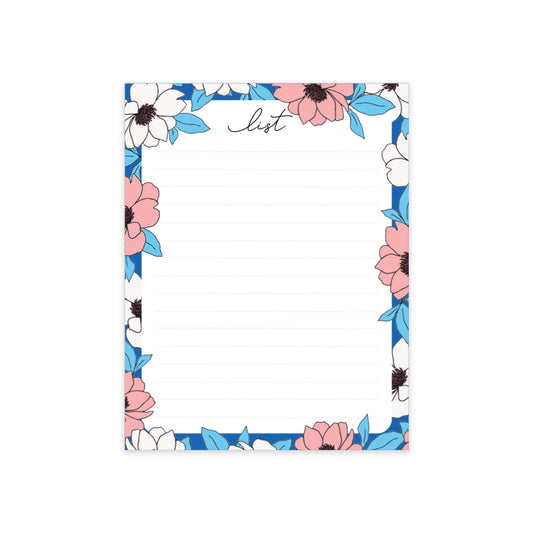 Pink Peony List Notepad