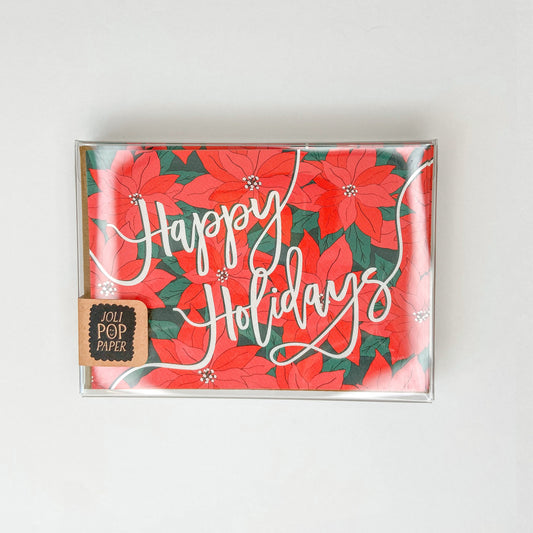 Happy Holidays Poinsettia