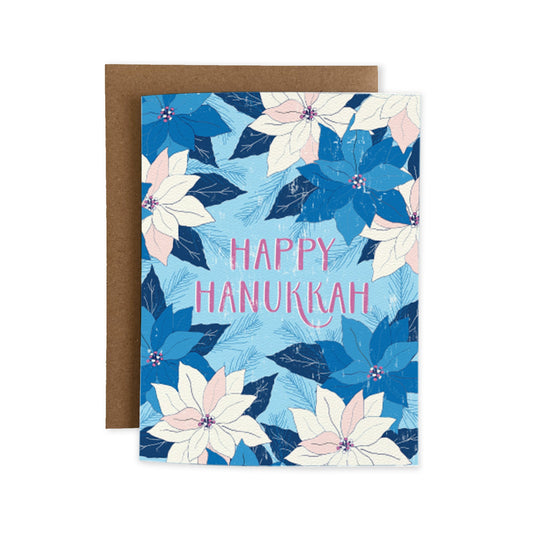 Happy Hanukkah Poinsettia