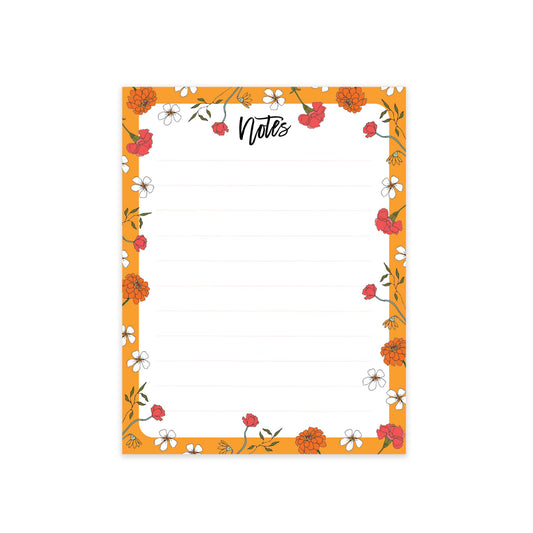 Warm Florals Notepad